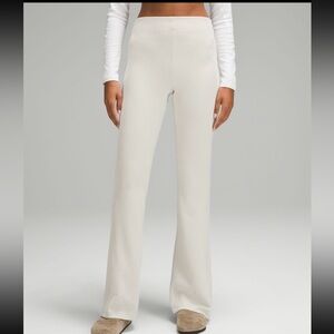 Lululemon brushed softstreme ribbed flare pant